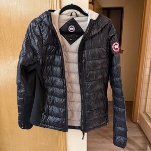 Canada Goose Black Puffer Hooded Jacket
